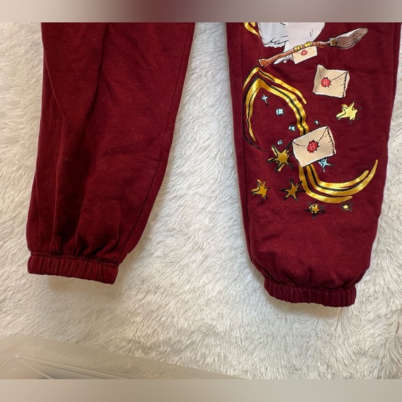 Wizarding World of Harry Potter Jogger Sweatpants | Maroon | Size Large 🦉✨❤️ - Picture 8 of 13